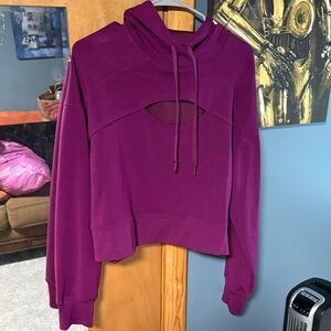 90 Degree By Reflex Magenta Women's Cut-Out Hoodie